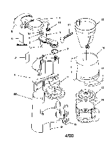 Water Tank/Carafe/Filter Diagram and Parts List for KCM200OB0  KitchenAid Coffee Maker
