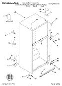 CABINET, LITERATURE Diagram and Parts List for KTRS20MHBL00  KitchenAid Refrigerator