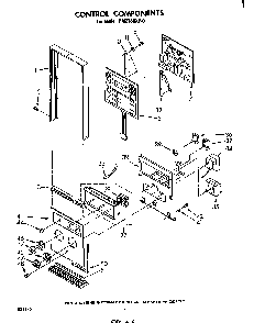 Control Diagram and Parts List for RM278PXP0  Whirlpool Microwave Oven Combo