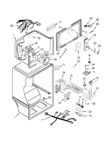 Part Location Diagram of W10616173 Whirlpool Evaporator Cover