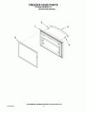 FREEZER DOOR PARTS Diagram and Parts List for 6GX0FHDXXY2  Whirlpool Refrigerator