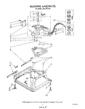 MACHINE BASE Diagram and Parts List for LA6150XTF0  Whirlpool Washer