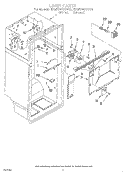 LINER Diagram and Parts List for ET25DMXAN00  Whirlpool Refrigerator