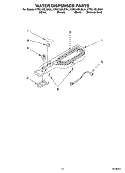 WATER DISPENSER, OPTIONAL Diagram and Parts List for KTRC19ELSS01  KitchenAid Refrigerator