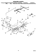 CONTROL PARTS Diagram and Parts List for GS6NBEXRY00  Whirlpool Refrigerator
