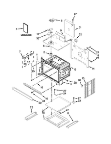 Oven Parts Diagram and Parts List for WOC54EC7AB03  Whirlpool Microwave