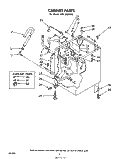 CABINET Diagram and Parts List for CFA2500W6  Whirlpool Washer