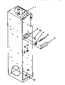 Freezer Liner Diagram and Parts List for 106KSSS36QDX05  KitchenAid Refrigerator