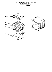 Internal Oven Diagram and Parts List for RBS240PDB0  Whirlpool Wall Oven