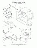 FREEZER LINER PARTS Diagram and Parts List for GB2FHDXWS04  Whirlpool Refrigerator