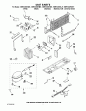 UNIT PARTS Diagram and Parts List for W8RXNGMWL01  Whirlpool Refrigerator