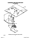COMPONENT SHELF AND LATCH Diagram and Parts List for KEBS177WAL2  KitchenAid Wall Oven