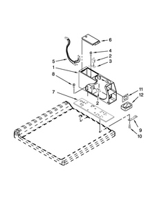 Meter Case Parts Diagram and Parts List for CHW8990BW0  Whirlpool Washer
