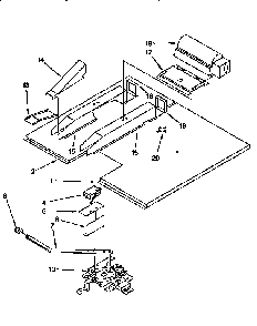 Vent And Latch Diagram and Parts List for KEBS107BBWH2  KitchenAid Wall Oven
