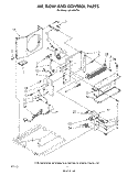 AIRFLOW AND CONTROL Diagram and Parts List for AR1200XT0  Whirlpool Air Conditioner