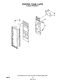 CONTROL PANEL Diagram and Parts List for MW8580XP0  Whirlpool Microwave