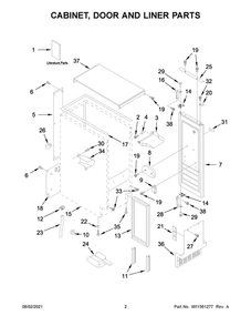 Part Location Diagram of W11390948 Whirlpool Owners manual