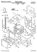 OVEN PARTS Diagram and Parts List for KEBC141KWH05  KitchenAid Wall Oven