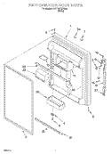 REFRIGERATOR DOOR Diagram and Parts List for 3VET20DKFW00  Whirlpool Refrigerator