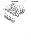 LOWER RACK Diagram and Parts List for KUD121SS1  KitchenAid Dishwasher