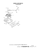 DOOR LOCK Diagram and Parts List for N9457X4  Roper Range