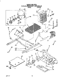 UNIT Diagram and Parts List for KSRC25DAWH01  KitchenAid Refrigerator