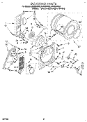 SECTION Diagram and Parts List for LER6634BN0  Whirlpool Dryer