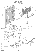 UNIT PARTS Diagram and Parts List for ST14CKXKQ02  Whirlpool Refrigerator
