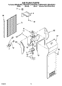 AIR FLOW PARTS Diagram and Parts List for KSRA25ILBU13  KitchenAid Refrigerator