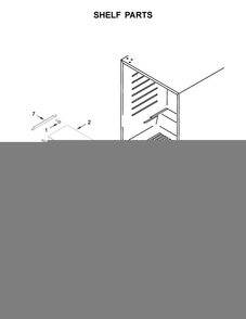 Shelf Parts Diagram and Parts List for KURL304EBS00  KitchenAid Refrigerator