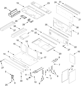 Part Location Diagram of W11766940 Whirlpool COVER-REAR