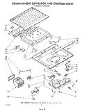 COMPARTMENT SEPARATOR AND CONTROL Diagram and Parts List for ET14AKXSW01  Whirlpool Refrigerator