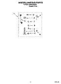 MISCELLANEOUS  PARTS, OPTIONAL PARTS (NOT INCLUDED) Diagram and Parts List for 3RGSC9455JQ4  Whirlpool Washer