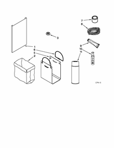 Accessory Parts Diagram and Parts List for 66514722110  Kenmore Trash Compactor