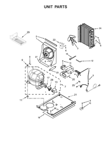 Unit Parts Diagram and Parts List for KUIX305ESS1  KitchenAid Ice Maker