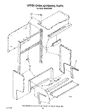 UPPER OVEN EXTERNAL Diagram and Parts List for SE950PERW2  Whirlpool Range