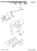 Part Location Diagram of W10078003 Whirlpool Front Door Panel Assembly - Black