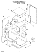 UPPER OVEN, OPTIONAL Diagram and Parts List for KEBI241YWH3  KitchenAid Wall Oven