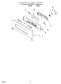 CONTROL PANEL PARTS Diagram and Parts List for YGSC278PJB0  Whirlpool Microwave Oven Combo