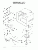 FREEZER LINER PARTS Diagram and Parts List for KBRS22KVWH2  KitchenAid Refrigerator