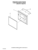 FREEZER DOOR PARTS Diagram and Parts List for KBRS22KWMS6  KitchenAid Refrigerator