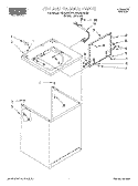 TOP AND CABINET, LIT/OPTIONAL Diagram and Parts List for RAB4232EW0  Roper Washer