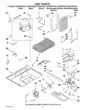 UNIT PARTS Diagram and Parts List for GC5SHAXVT02  Whirlpool Refrigerator