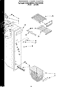 FREEZER LINER Diagram and Parts List for 4YED25PWDN00  Whirlpool Refrigerator