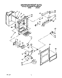 DISPENSER FRONT Diagram and Parts List for RS22ARXXW00  Roper Refrigerator