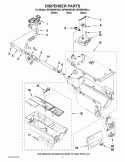 DISPENSER PARTS Diagram and Parts List for WFW95HEXR2  Whirlpool Washer