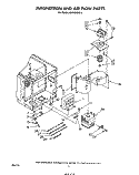 MAGNETRON AND AIRFLOW Diagram and Parts List for MW8600XS2  Whirlpool Microwave
