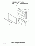 FREEZER DOOR PARTS Diagram and Parts List for G9RXXFMWQ00  Whirlpool Refrigerator