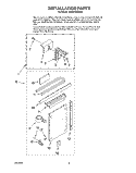 INSTALLATION Diagram and Parts List for BPAC1200AS2  Whirlpool Air Conditioner