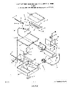 Broiler And Oven Burner Diagram and Parts List for F8857*0  Roper Range
